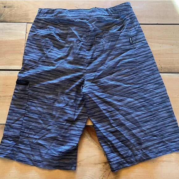 Zoo York Men's Striped performance chino style shorts. Buckle. Pockets Size 30 - Picture 2 of 9